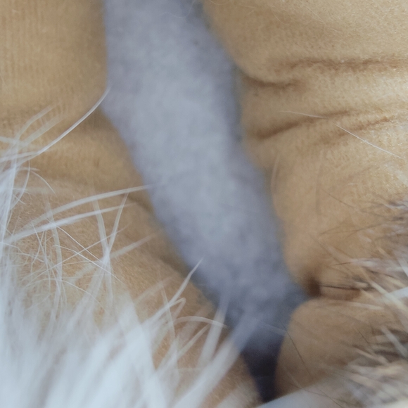 Unbranded Plush Guinea Pig Genuine Rabbit Fur Slippers, Sz M (7-8) - Picture 8 of 10